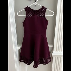 Beautiful burgundy dress size 8 girls